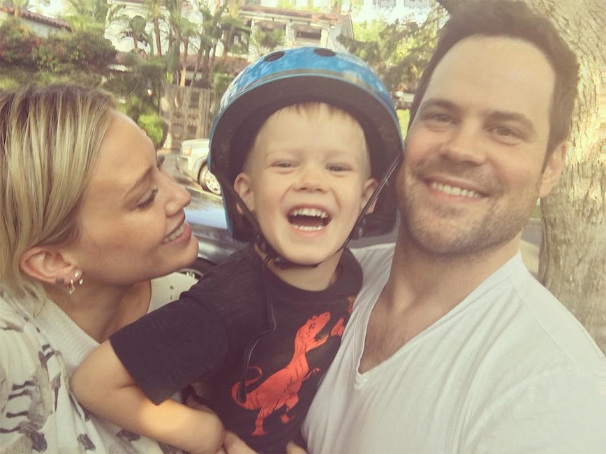 Hilary Duff, Son Luca, Mike Comrie